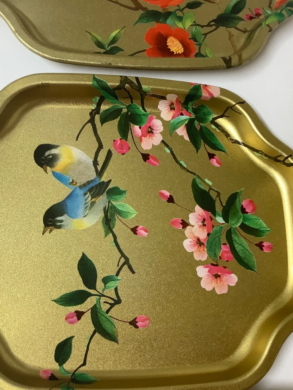 Elite Trays Asian Birds Floral Design